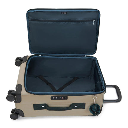 Kipling Trolley Small 4 Ruote in Tessuto Soft Taupe JET S SOFT TAUPE Kipling 