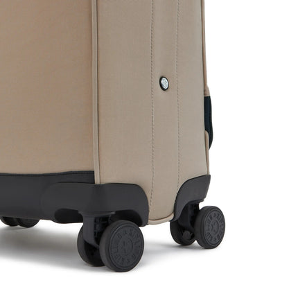 Kipling Trolley Small 4 Ruote in Tessuto Soft Taupe JET S SOFT TAUPE Kipling 