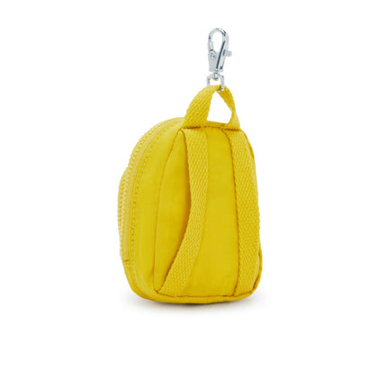 Kipling Mini Portafoglio con Portachiavi in Tessuto Verde Acido MINI SEOUL INSIDE YELLOW Kipling 