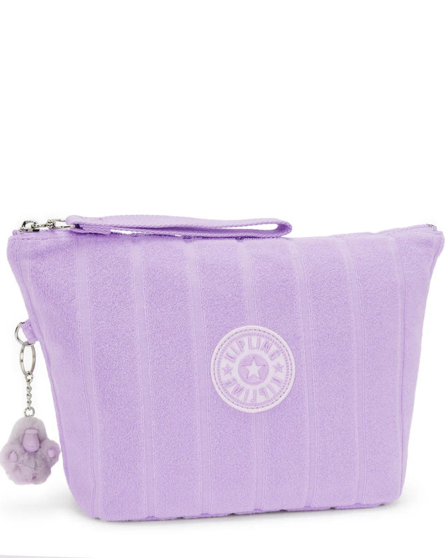 Kipling Borsello Pochette con Manetta in Tessuto Lilla NAOMI POUCH LILACKY TOWEL Kipling 