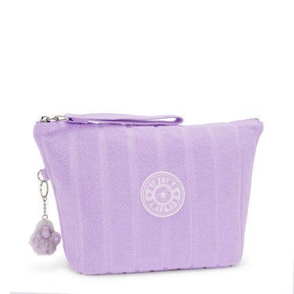Kipling Borsello Pochette con Manetta in Tessuto Lilla NAOMI POUCH LILACKY TOWEL Kipling 