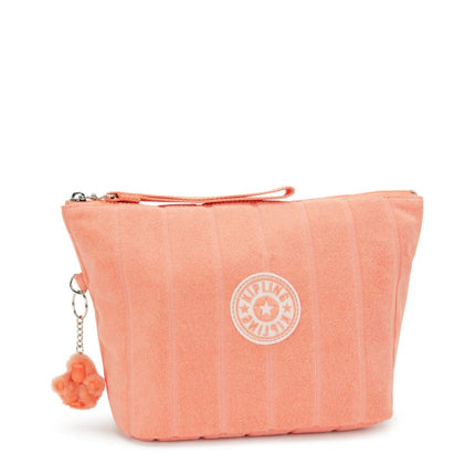 Kipling Borsello Pochette con Manetta in Tessuto Orangy NAOMI POUCH ORANGY TOWEL Kipling 