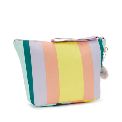 Kipling Borsello Pochette con Manetta in Tessuto Fantasia Striped NAOMI POUCH STRIPE BLOCK Kipling 