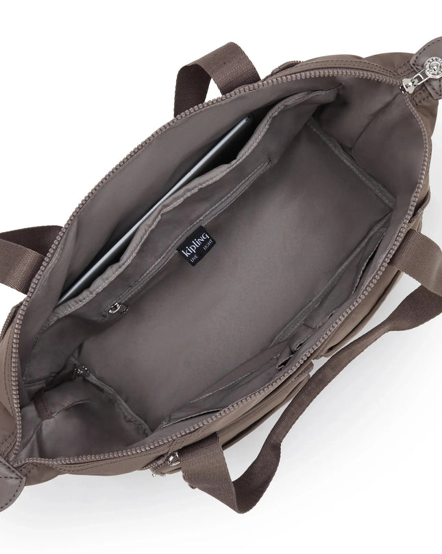 Kipling Borsa Organizer a Spalla Con Tracolla in Tessuto Cipria NEW ART DUO POCKET BE BOHO CEDAR Kipling 