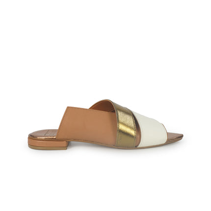 Luis Anne Sandalo Sabot Donna Basso in Pelle Cuoio Multi PATTY 07 CUOIO Luis Anne 