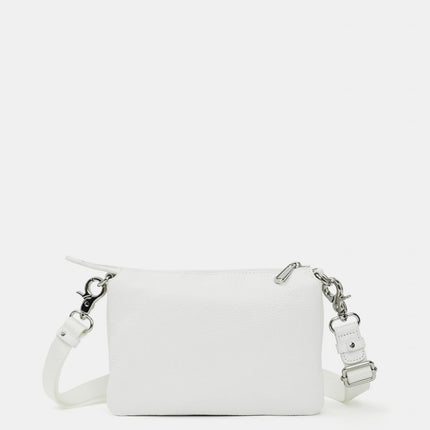 MandarinaDuck Borsa Donna con Tracolla in Pelle Bianca FZT12 MELLOW LEATHER BLANC Mandarina Duck 