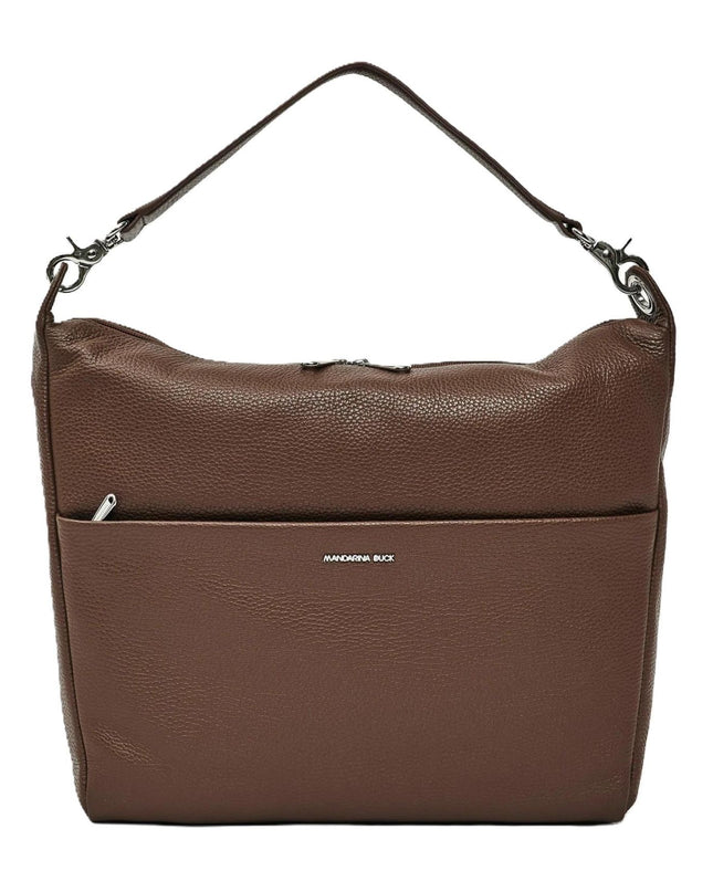 Mandarina Duck Borsa Donna Multitasche in Pelle Marrone Chocolat FZTA2 MELLOW LEATHER MILK CHOCOLATE Mandarina Duck 