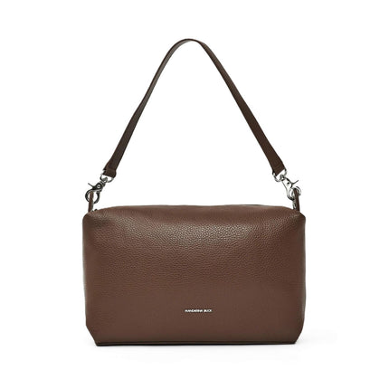Mandarina Duck Borsa Donna a Spalla in Pelle Marrone FZTA6 MELLOW LEATHER MILK CHOCOLATE Mandarina Duck 