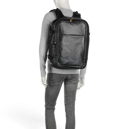 Mandarina Duck Zaino da Viaggio Porta PC 13 Pollici Nero OST09 ECO COATED BLACK Mandarina Duck 