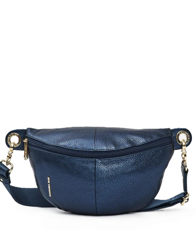 Mandarina Duck Marsupio Donna in Pelle Blu Metal OYT73 MELLOW METAL BLUE INDIGO Mandarina Duck 
