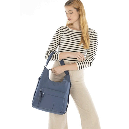 Mandarina Duck Borsa Convertibile Zaino Tessuto Deep Blue QMT09 MD20 DEEP BLUE Mandarina Duck 