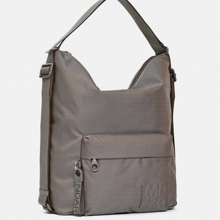 Mandarina Duck Borsa Convertibile Zaino Tessuto Taupe QMT09 MD20 TAUPE Mandarina Duck 