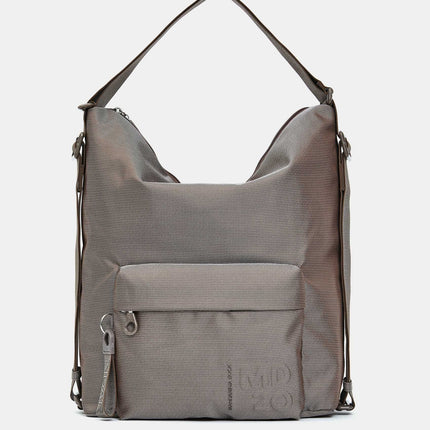 Mandarina Duck Borsa Convertibile Zaino Tessuto Taupe QMT09 MD20 TAUPE Mandarina Duck 