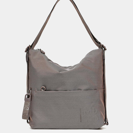 Mandarina Duck Borsa Convertibile Zaino in Tessuto Taupe QMT38 MD20 TAUPE Mandarina Duck 