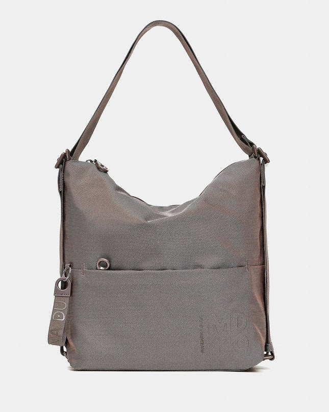 Mandarina Duck Borsa Convertibile Zaino in Tessuto Taupe QMT38 MD20 TAUPE Mandarina Duck 