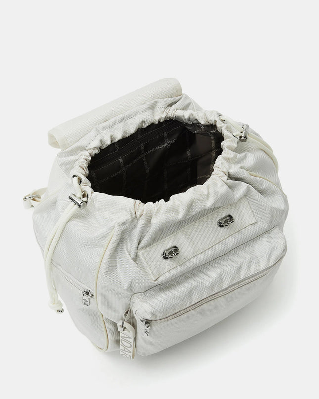 MandarinaDuck Zaino MD20 Utility in Tessuto Latte QMT68 UTILITY MD20 MILK Mandarina Duck 