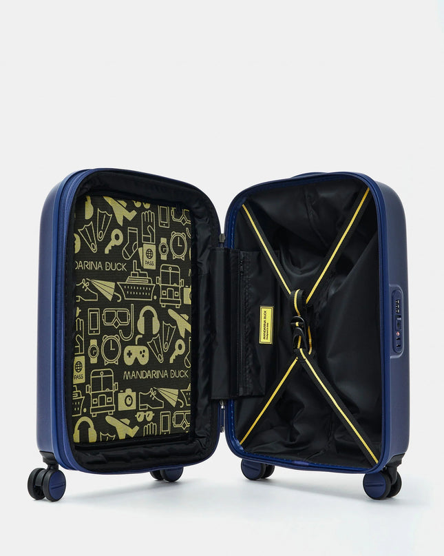Mandarina Duck Trolley Cabina Bagaglio a Mano Espandibile 4 Ruote Deep Blue SZV24 LOGODUCK DEEP BLUE Mandarina Duck 