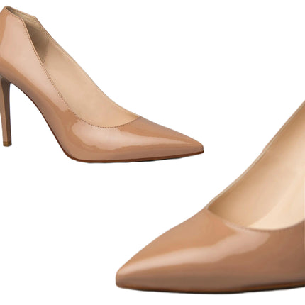 Nero Giardini Decollete Donna Tacco Stiletto in Vernice Nudo E011041DE NUDO 626 Nero Giardini 