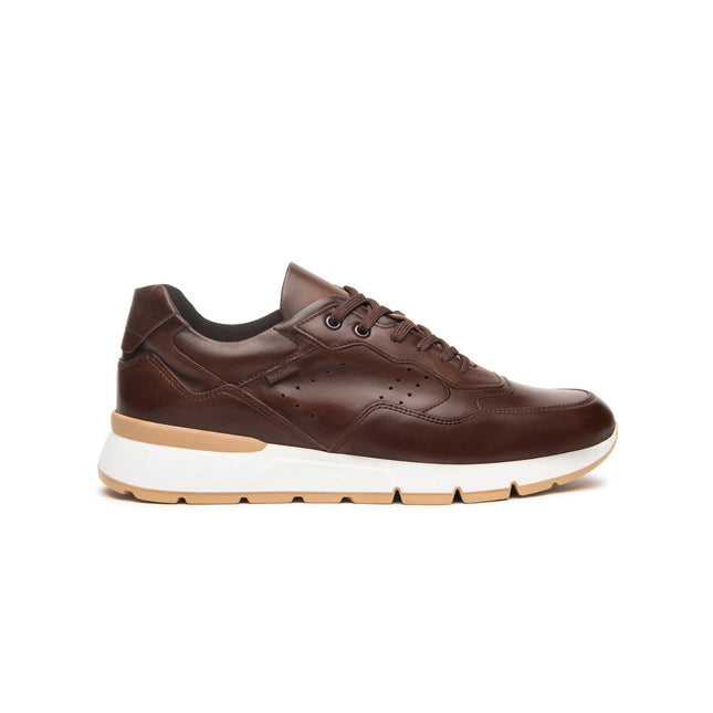 NeroGiardini Sneakers Bassa Uomo in Pelle Marrone E500640U BEIGE 412 Nero Giardini 