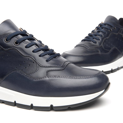 NeroGiardini Sneakers Bassa Uomo in Pelle Blu E500640U INCANTO 207 Nero Giardini 