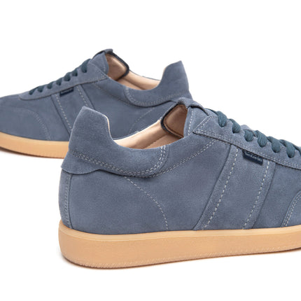 NeroGiardini Sneakers Bassa Uomo in Camoscio Avio E500685U AVIO 203 Nero Giardini 