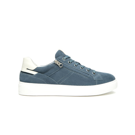 NeroGiardini Sneakers Bassa Uomo in Camoscio Avio E601131U AVIO 203 Nero Giardini 