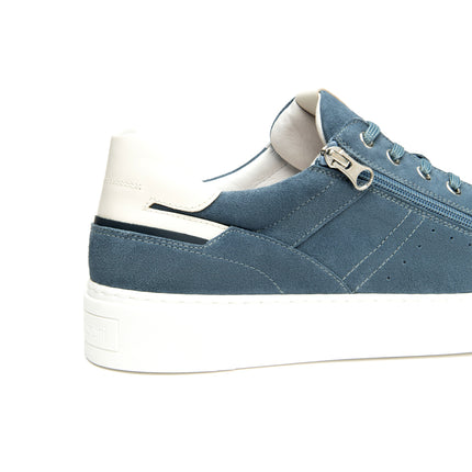 NeroGiardini Sneakers Bassa Uomo in Camoscio Avio E601131U AVIO 203 Nero Giardini 
