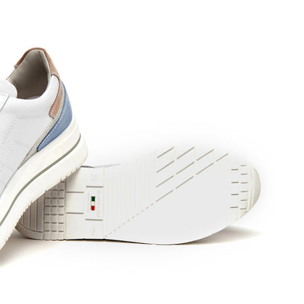 NeroGiardini Sneakers Donna in Pelle Bianca con Lacci e Zip E615203D BIANCO 707 Nero Giardini 