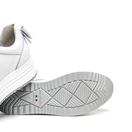 NeroGiardini Sneakers Platform Donna in Pelle Bianca E615210D BIANCO 707 Nero Giardini 