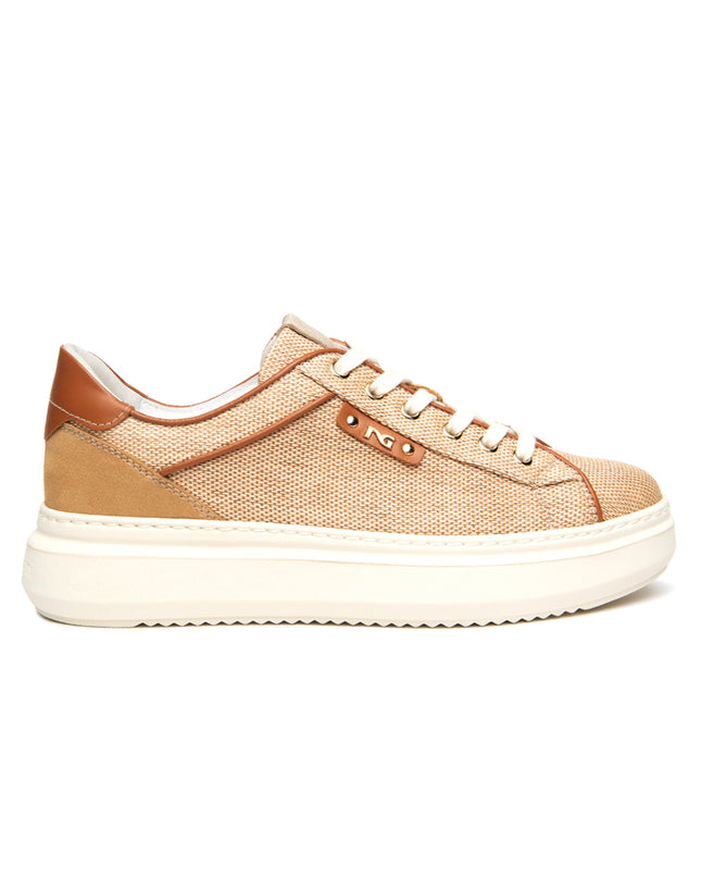 NeroGiardini Sneakers Donna in Pelle e Tessuto Ambra E615282D AMBRA 420 Nero Giardini 
