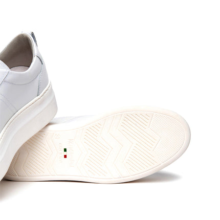 NeroGiardini Sneakers Platform Donna in Pelle Bianca con Charms E615311D BIANCO 707 Nero Giardini 