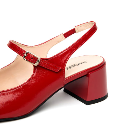 NeroGiardini Chanel Mary Jane Sling Back in Vernice Rossa E615510D RUBINO 616 Nero Giardini 