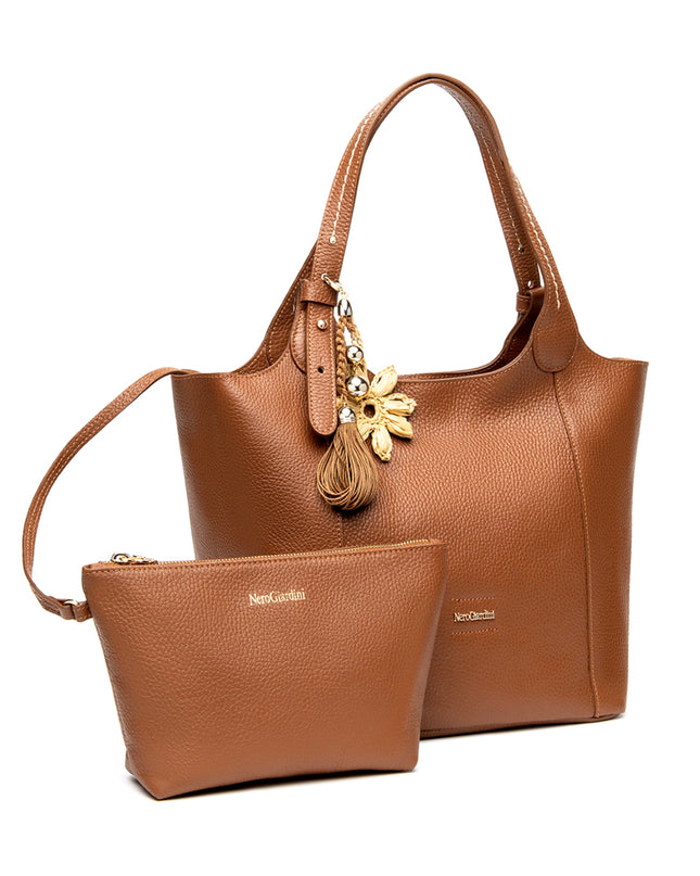 NeroGiardini Borsa Donna in Pelle Cuoio E644141D CUOIO 400 Nero Giardini Borse 