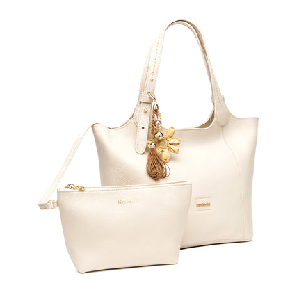 NeroGiardini Borsa Donna in Pelle Panna E644141D PANNA 704 Nero Giardini Borse 