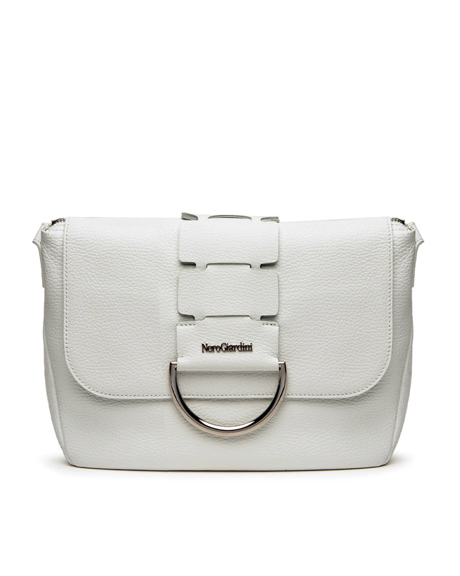 NeroGiardini Borsa Donna con Tracolla in Pelle Bianca E644162D BIANCO 707 Nero Giardini Borse 