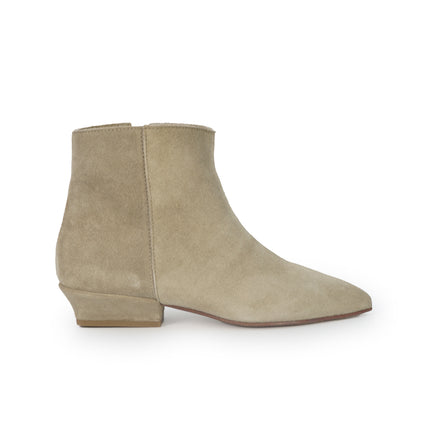 Spatarella Stivaletto Donna Tubolare Basso in Camoscio Sabbia<BR/> CV216 SABBIA Spatarella 