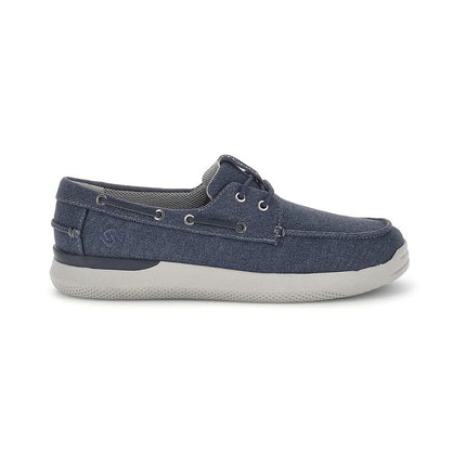 Stonefly Scarpa Uomo Barca in Tessuto Canvas Blu 223465 CUSTER BLUE Stonefly 