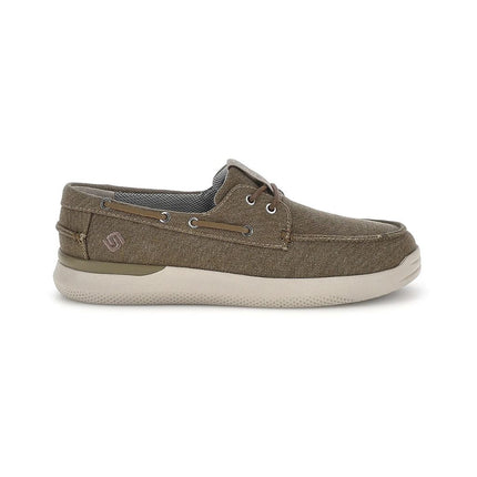 Stonefly Scarpa Uomo Barca in Tessuto Canvas Olive 223465 CUSTER DARK OLIVE Stonefly 