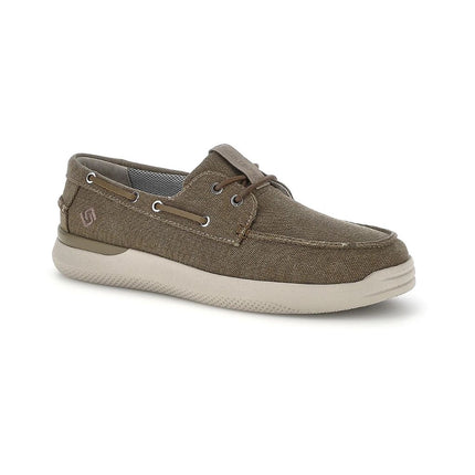 Stonefly Scarpa Uomo Barca in Tessuto Canvas Olive 223465 CUSTER DARK OLIVE Stonefly 