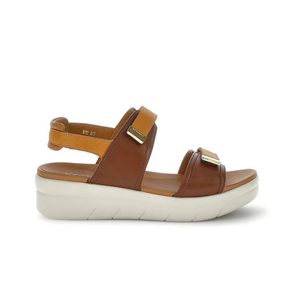 Stonefly Sandalo Donna con Doppio Velcro in Pelle Marrone Cuoio 223661 AQUA20 TAN MULTI Stonefly 