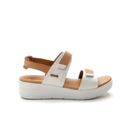 Stonefly Sandalo Donna con Doppio Velcro in Pelle Bianca Cuoio 223661 AQUA20 WHITE MULTI Stonefly 