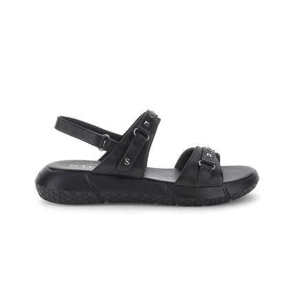 Stonefly Sandalo Donna con Doppio Velcro in Pelle Nera 223707 ZOE BLACK Stonefly 