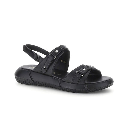 Stonefly Sandalo Donna con Doppio Velcro in Pelle Nera 223707 ZOE BLACK Stonefly 
