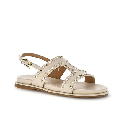 Stonefly Sandalo Donna Basso con Borchie in Pelle Sabbia 223741 GEMMA SANDSHELL Stonefly 