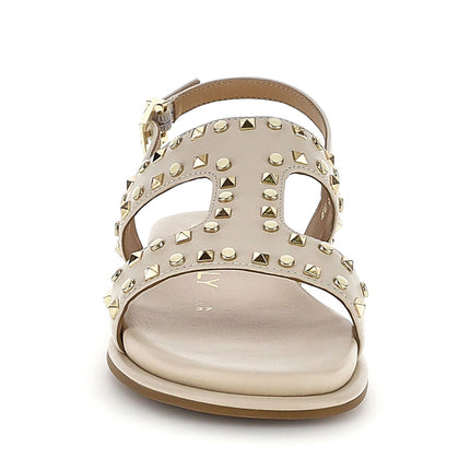Stonefly Sandalo Donna Basso con Borchie in Pelle Sabbia 223741 GEMMA SANDSHELL Stonefly 