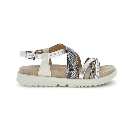 Stonefly Sandalo Donna in Pelle Bianco Multicolor 223871 RIVA SILVER ROCCIA Stonefly 