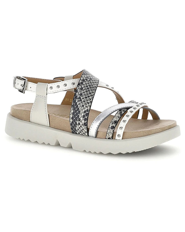 Stonefly Sandalo Donna in Pelle Bianco Multicolor 223871 RIVA SILVER ROCCIA Stonefly 