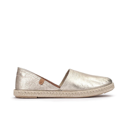 Verbenas Espadrillas Bassa da Donna in Pelle Oro CARMEN NUCLEO GOLD Verbenas 