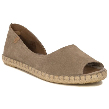 Verbenas Espadrillas Bassa da Donna in Camoscio Pietra CRUZ SERRAJE PIEDRA Verbenas 