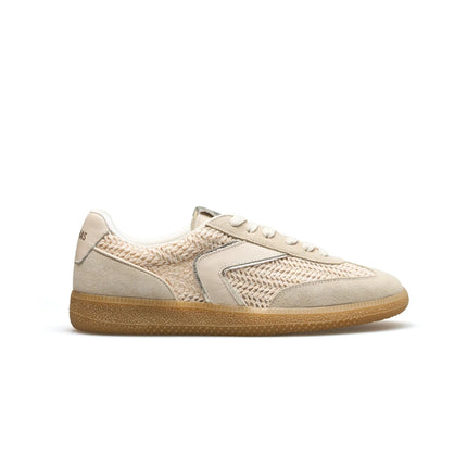 Verbenas Sneakers Bassa Donna in Pelle e Tessuto Beige SOUND TROPIC VANIGLIA Verbenas 
